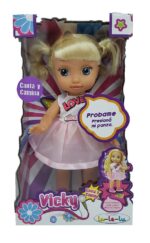 MUÑECA VICKY CAMINA CANTA DICE FRASES LALELU COD 16358