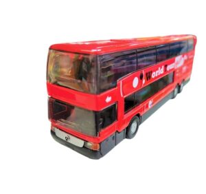 VEHICULO WELLY 1:64 M.BENZ BUS MB 0404DD VR2 52190 ROJO - Imagen 2