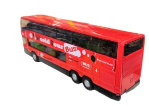 VEHICULO WELLY 1:64 M.BENZ BUS MB 0404DD VR2 52190 ROJO - Imagen 3