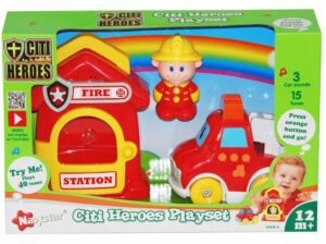 PLAYSET INFANTIL ESTACION DE BOMBERO LUZ Y SONIDO VR1 69038-A - BOMBERO