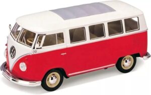 WELLY 1:36 VW CLASSICAL BUS 62 VR1 49764 ROJO - Imagen 3