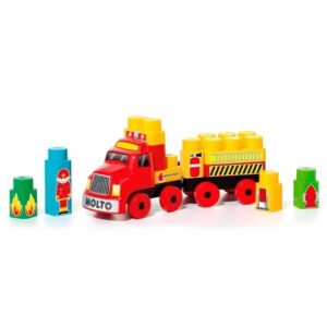 BLOQUES MOLTO BLOCKS CAMION BOMBERO 25 PIEZAS COD M8009 - Imagen 2