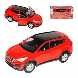 AUTO WELLY 1:36 HYUNDAI SANTA FE VR1 43677 COLOR ROJO