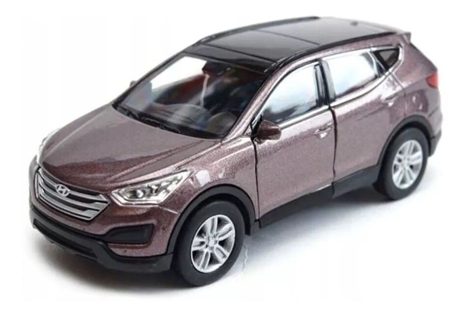 AUTO WELLY 1:36 HYUNDAI SANTA FE VR3 43677 COLOR MARRON - Imagen 5