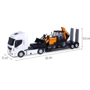 CAMION IVECO PLATAFORMA TRACTOR RETRO VR2 IKUSUAL33 BLANCO - Imagen 2