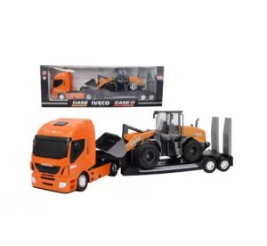 CAMION IVECO PLATAFORMA TRACTOR EXCAVADORA VR1 IKUSUAL32 NARANJA CAMION