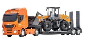 CAMION IVECO PLATAFORMA TRACTOR EXCAVADORA VR1 IKUSUAL32 NARANJA CAMION - Imagen 3