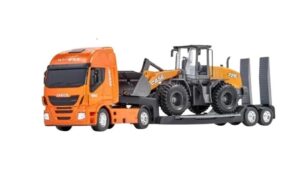 CAMION IVECO PLATAFORMA TRACTOR EXCAVADORA VR1 IKUSUAL32 NARANJA CAMION - Imagen 2