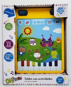 OK BABY TABLET C/ACTIVIDADES LUCES SONIDOS COD OKBB0160