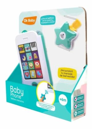 CELULAR BABY PHONE TELEFONO INTERACTIVO OK BABY COD OKBB0235