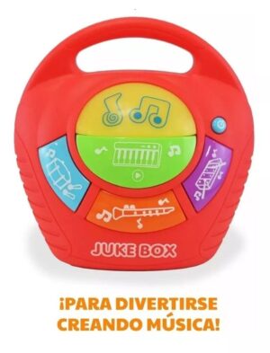 CAJA MUSICAL JUKE BOX LUCES Y SONIDOS OK BABY COD OKBB0244 - Imagen 6
