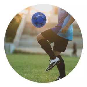 PELOTA DE FUTBOL AZUL COD IKSPORT05 - Imagen 2