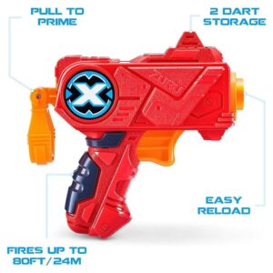 X-SHOT DOBLE MICRO BLASTER LANZA 18MTS X2 PISTOLA COD 01160 ROJA 5764 - Imagen 3