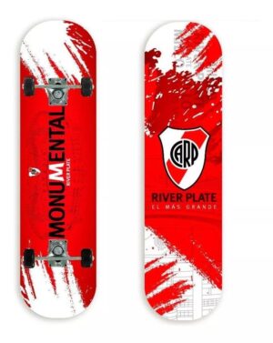 SET SKATE PATINETA RIVER PLATE C/ CASCO Y PROTECCION COD 12056 - Imagen 2