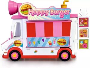 PINYPON CAMIONETA HAPPY BURGER RESTAURANTE CON FIGURA Y ACCESORIOS COD 17210 - Imagen 3