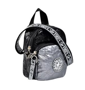BANDOLERA FOOTY PUFFER CON COMPARTIMIENTO VR1 4021 NEGRA - Imagen 3