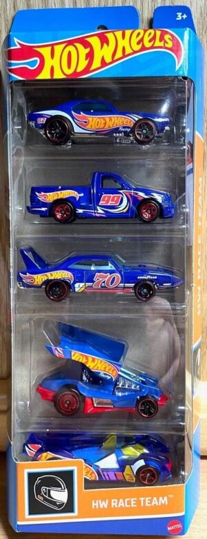 AUTOS HOT WHEELS PACK X 5 ORIGINAL MATTEL VR11 1806 PACK HW RACE TEAM