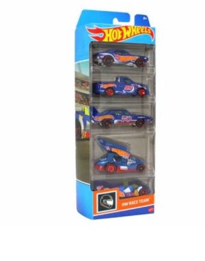 AUTOS HOT WHEELS PACK X 5 ORIGINAL MATTEL VR11 1806 PACK HW RACE TEAM - Imagen 2