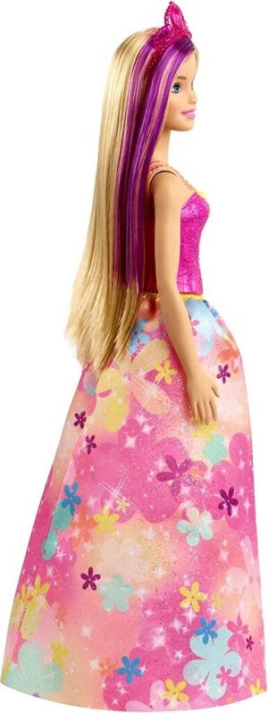 MUÑECA BARBIE DREAMTOPIA PRINCESA ORIGINAL VR1 GJK12 RUBIA CON REMERA ROSA - Imagen 4