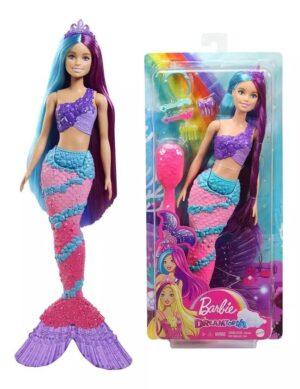 MUÑECA BARBIE DREAMTOPIA SIRENA PEINADOS COD GTF39