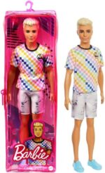 MUÑECO KEN DE BARBIE ORIGINAL FASHION VR1 GRB90 REMERA A CUADROS