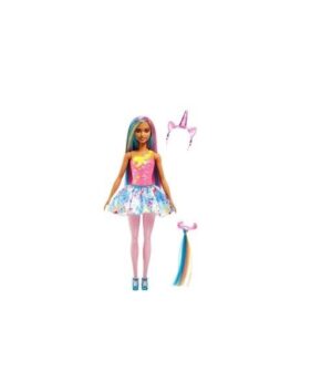 MUÑECA BARBIE DREAMTOPIA UNICORNIO VR1 HGR21 CUERNO ROSA - Imagen 2