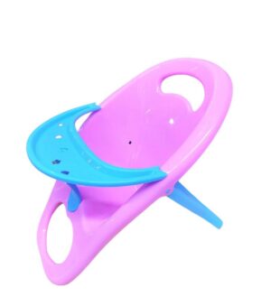 CARINITO BEBOTE C/ SILLITA DE COMER VR2 0867 BABERO CON LUNARES BLANCOS - Imagen 3