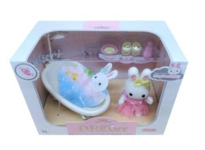 PLAYSET CONEJITO BAÑERA Y ACCESORIOS VR1 6621-4 VESTIDO ROSA - Imagen 5