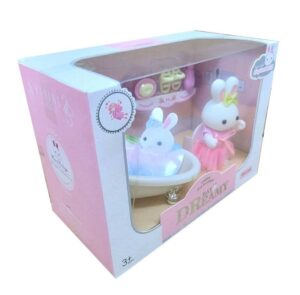 PLAYSET CONEJITO BAÑERA Y ACCESORIOS VR1 6621-4 VESTIDO ROSA - Imagen 2