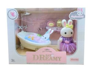 PLAYSET CONEJITO BAÑERA Y ACCESORIOS VR2 6621-4 VESTIDO VIOLETA