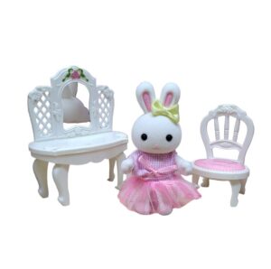 PLAYSET CONEJITO TOCADOR Y ACCESORIOS VR1 6621-1 VESTIDO ROSA - Imagen 2