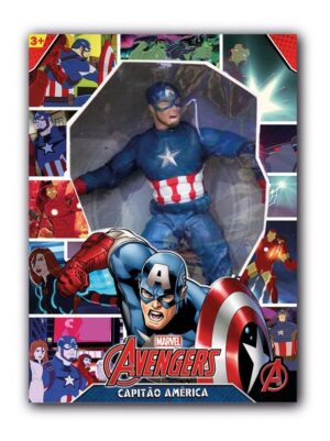 FIGURA GIGANTE CAPITAN AMERICA ARTICULADO 47 CM COD 0514