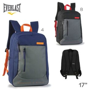 MOCHILA EVERLAST URBANA DEPORTIVA UNISEX VR1 27396 NEGRO Y GRIS - Imagen 3