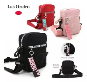 MORRAL BANDOLERA LAS OREIRO URBANA CASUAL VR2 15811 ROJO - Imagen 4