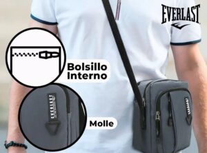 MORRAL EVERLAST C/ CORREA  AJUSTABLE VR2 15688 GRIS - Imagen 4