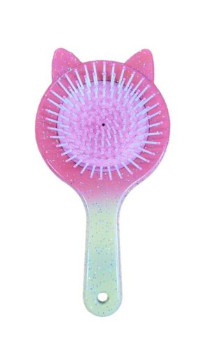 CEPILLO DE PELO INFANTIL TRENDY C/ GLITTER  VR2 15395 SALMON C/ AMARILLO - Imagen 3