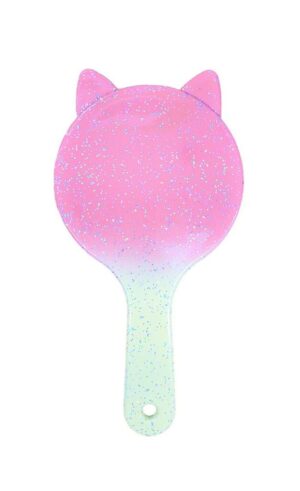 CEPILLO DE PELO INFANTIL TRENDY C/ GLITTER  VR2 15395 SALMON C/ AMARILLO - Imagen 2