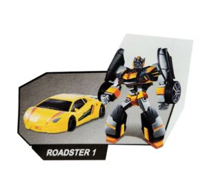 ROBOT TRANSFORMERS EN VEHICULOS VR2 FD2SD126 AUTO AMARILLO - Imagen 3