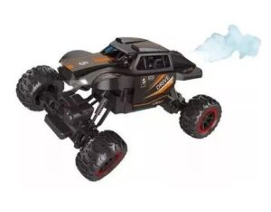 CAMIONETA TODOTERRENO R/C CON LUZ LARGA HUMO VR2 225733 NEGRO Y NARANJA - Imagen 3