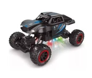 CAMIONETA TODOTERRENO R/C CON LUZ LARGA HUMO VR1 225733 NEGRO Y AZUL - Imagen 3