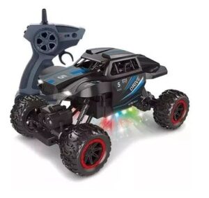 CAMIONETA TODOTERRENO R/C CON LUZ LARGA HUMO VR1 225733 NEGRO Y AZUL - Imagen 4