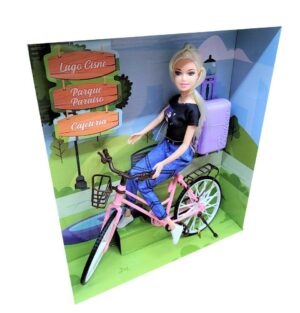MUÑECA TINY Y SU BICICLETA VIAJERA VR3 53538 REMERA NEGRA - Imagen 2