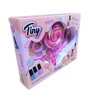 SET MAQUILLAJE TINY PLEGABLE FORMA PALETA COD 3055 - Imagen 3