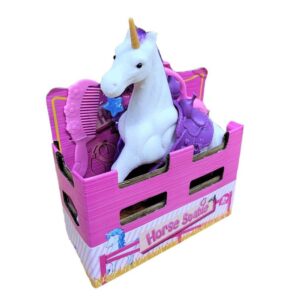UNICORNIO PEQUEÑO C/ ACCESORIOS PARA PEINAR VR1 53621 BLANCO