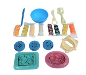 SET DE MASAS PARA HACER PASTAS EMPANADAS PLASTIKIDS VR1 53455 ROSA - Imagen 4