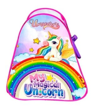CASITA CARPA PLEGABLE DE UNICORNIO 85X80X80 CM COD 5204 - Imagen 5