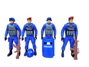 SOLDADOS COMANDO ANTIDISTURBIOS EL DUENDE AZUL VR1 7534 POLICIA AZUL
