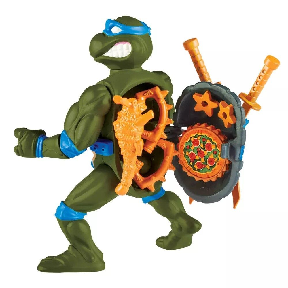 TORTUGAS NINJAS FIGURA X2 CON ARMAS Y ACCS VR1 81140 LEONARDO Y