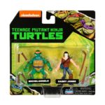 TORTUGAS NINJAS FIGURA X2 CON ARMAS Y ACCS VR3 81140 MICHELANGELO Y CASEY JONES