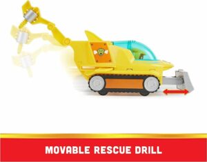 PAW PATROL AQUA PUPS VEHICULO TIBURON MARTILLO TRANSFORMABLE CON RUBBLE COD 17776ARU - Imagen 3